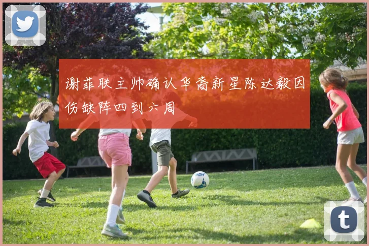 谢菲联主帅确认华裔新星陈达毅因伤缺阵四到六周